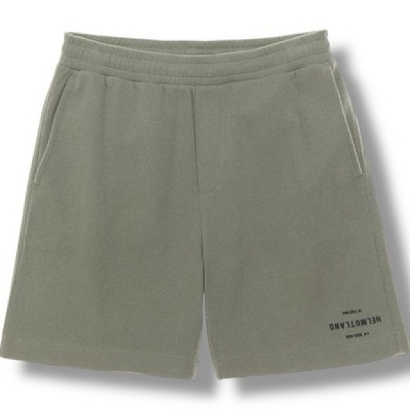 Helmut Lang Men's Light Green Athletic Shorts - Picture 2 of 2
